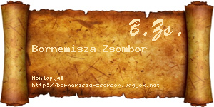 Bornemisza Zsombor névjegykártya